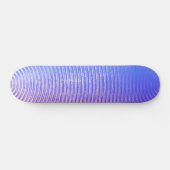Skateboard Bleu et orange, ondes sonores motif (Horz)