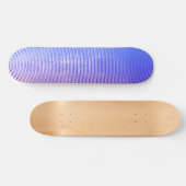 Skateboard Bleu et orange, ondes sonores motif (Horz)