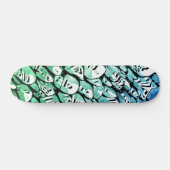 Skateboard Bleu et vert (Horz)