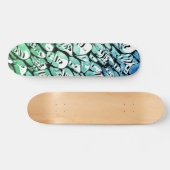 Skateboard Bleu et vert (Horz)