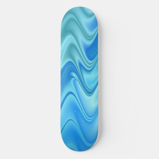 Skateboard Bleu foncé Abstrait (Recto)