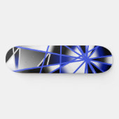 Skateboard Bleu Gradient Couleur Remplir Mécanique Dessin Mos (Horz)