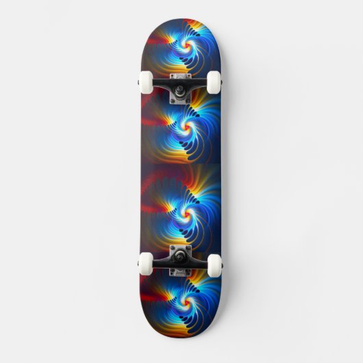 Skateboard Bleu gravitationnel (Recto)