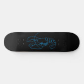 Skateboard Bleu Homard Mer Animal Simple Plan Dessin (Horz)