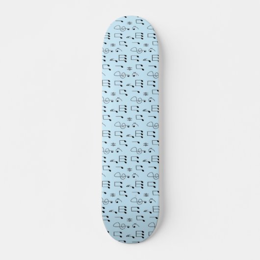 Skateboard Bleu juste noté (Devant)
