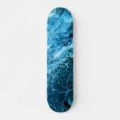 Skateboard Bleu marbre (Devant)