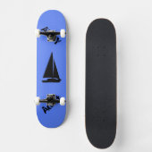 Skateboard Bleu marin (Recto)