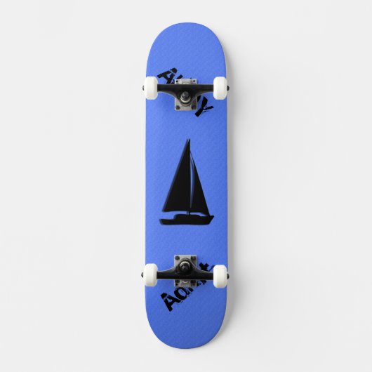 Skateboard Bleu marin (Recto)