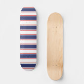 Skateboard Bleu marine et rouge (Recto)
