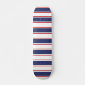 Skateboard Bleu marine et rouge (Devant)