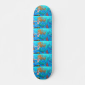 skateboard bleu mermaid (Devant)