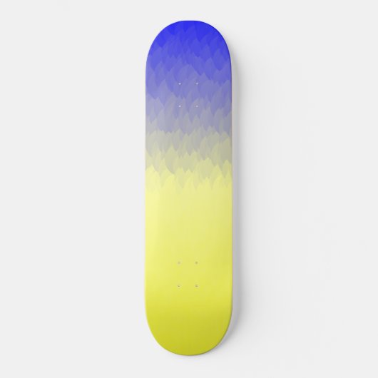 Skateboard Bleu pour jaunir la plate-forme de planche à (Recto)