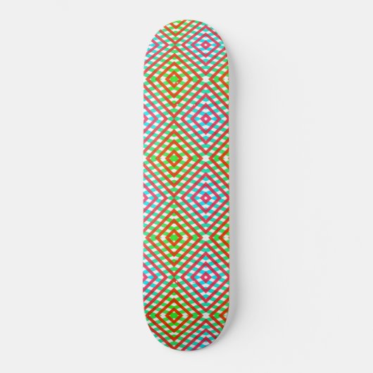 Skateboard Bleu, rouge et vert Printemps/Pâques (Recto)