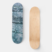 Skateboard Bleu sarcelle Glitter Glam océanique 1 (Recto)