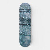 Skateboard Bleu sarcelle Glitter Glam océanique 1 (Recto)