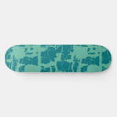 Skateboard Bleu Seabot Abstrait (Horz)
