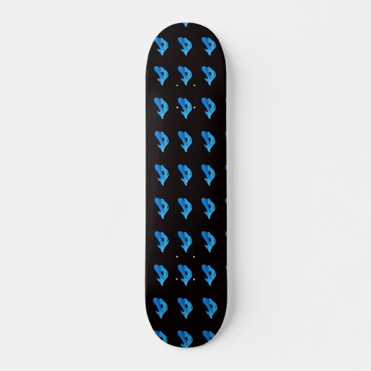 skateboard bleu sirènes (Devant)