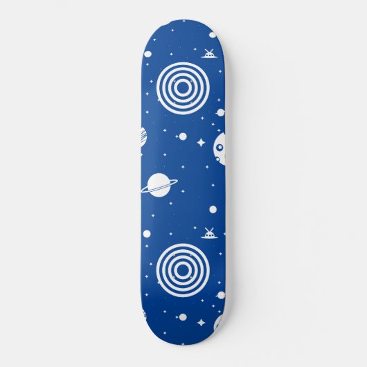 Skateboard Bleu Space Stuff (Recto)