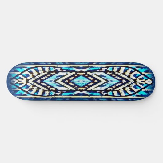 Skateboard bleu surfer (Horz)