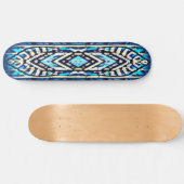 Skateboard bleu surfer (Horz)