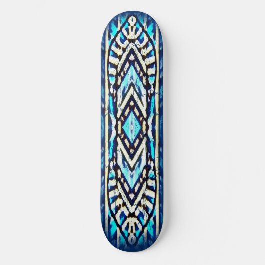 Skateboard bleu surfer (Recto)