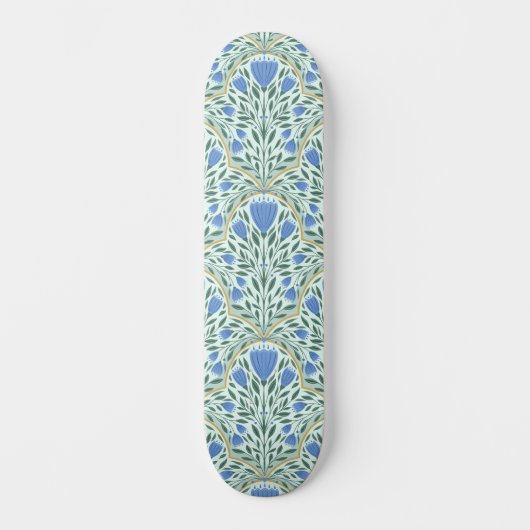 Skateboard Bleuets délicats (Recto)