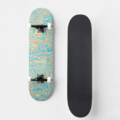 Skateboard Blobs colorés (Recto)