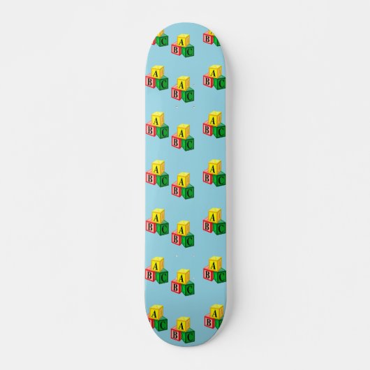 Skateboard bloc alphabétique abc (Devant)