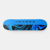 Skateboard Blocage en duotone et bleu à balayage (Horz)