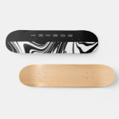 Skateboard Blocage en duotone et noir (Horz)