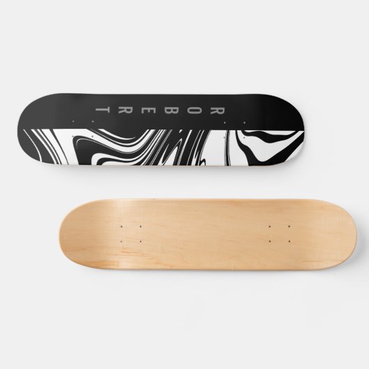Skateboard Blocage en duotone et noir (Horz)