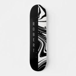 Skateboard Blocage en duotone et noir