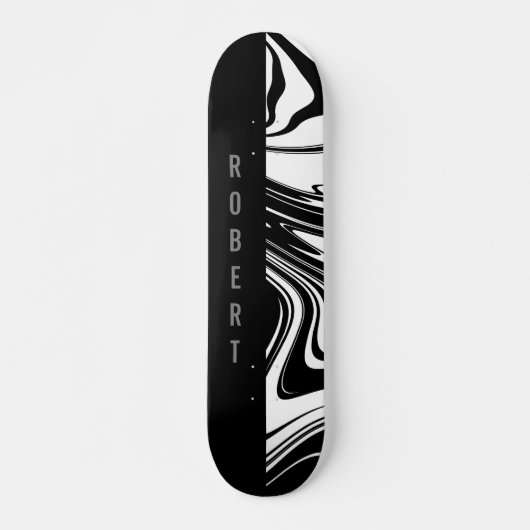Skateboard Blocage en duotone et noir (Devant)