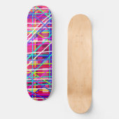 Skateboard Blocs de bandes multicolores (Recto)