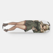 Skateboard Blond Bunny Girl Anime (Horz)