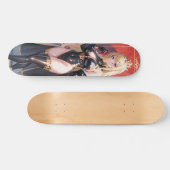 Skateboard Blonde cheveux mignon Anime Girl (Horz)