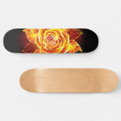 Skateboard Blooming Fire Rose (Horz)
