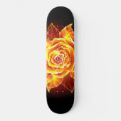 Skateboard Blooming Fire Rose (Recto)