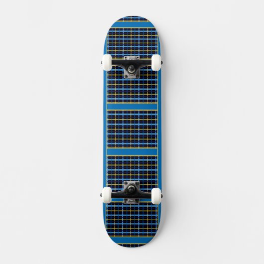 Skateboard Blu Plaid (Recto)