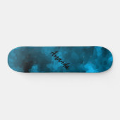 Skateboard Blue abstract polygonal background (Horz)