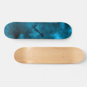 Skateboard Blue abstract polygonal background (Horz)