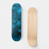 Skateboard Blue abstract polygonal background (Recto)