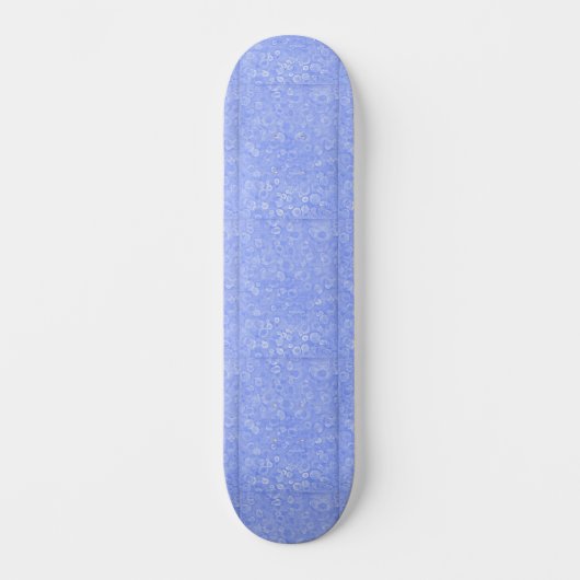 Skateboard Blue And White Bubbles (Recto)