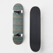 Skateboard Blue Beach Wood Texture (Recto)
