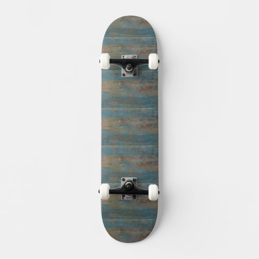 Skateboard Blue Beach Wood Texture (Recto)