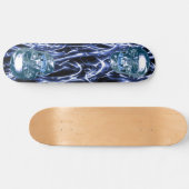 Skateboard Blue Chrome Skuls (Horz)