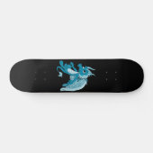 Skateboard Blue Dragon Cartoon (Horz)