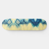 Skateboard Blue Ecru Agate Géode Motif en cristal (Horz)
