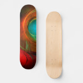 Skateboard Blue Eye Moderne Abstrait Art Cool Motif #16 (Recto)