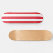 Skateboard Blue Fiery Red & White Stripe (Horizontaal)